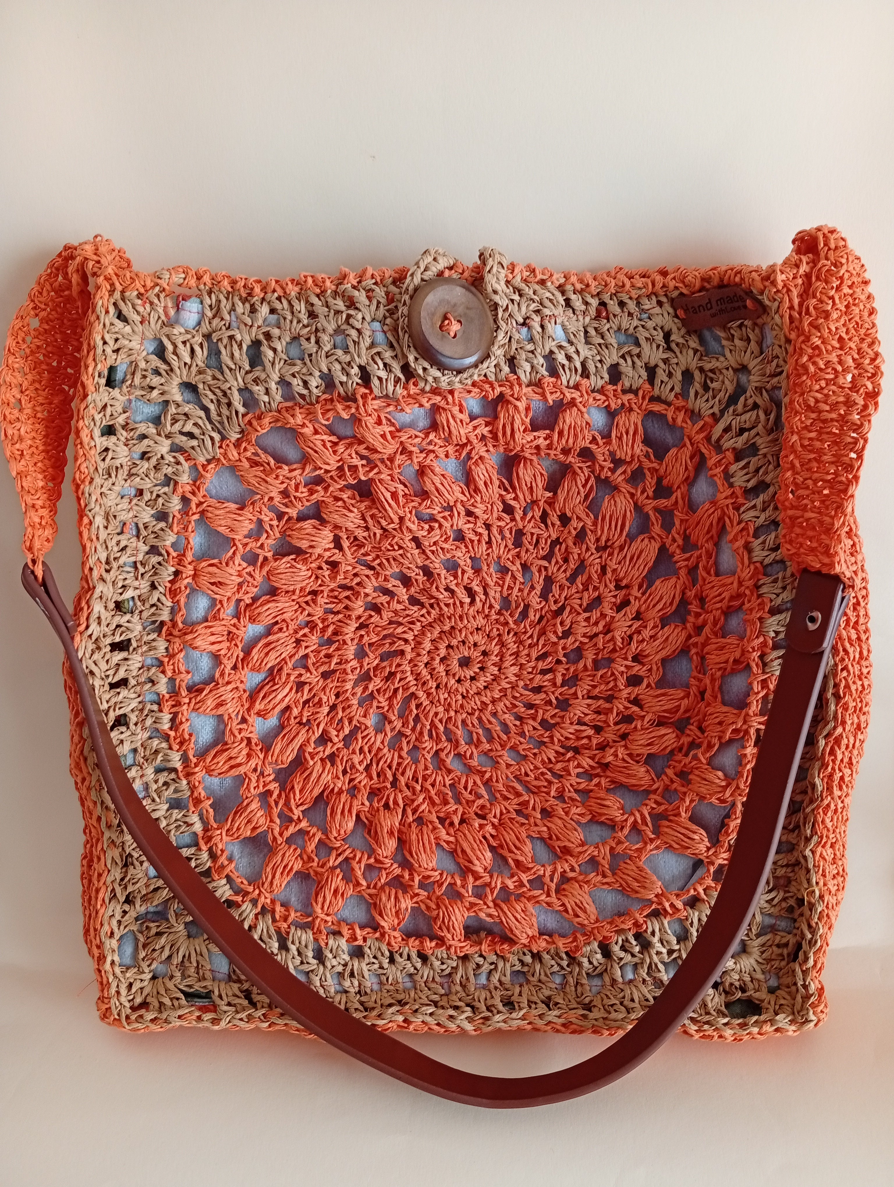 Bolso rafia bandolera