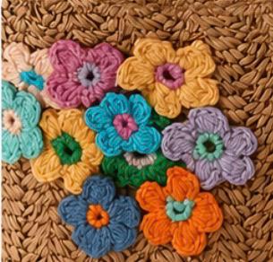 Bolso flores crochet