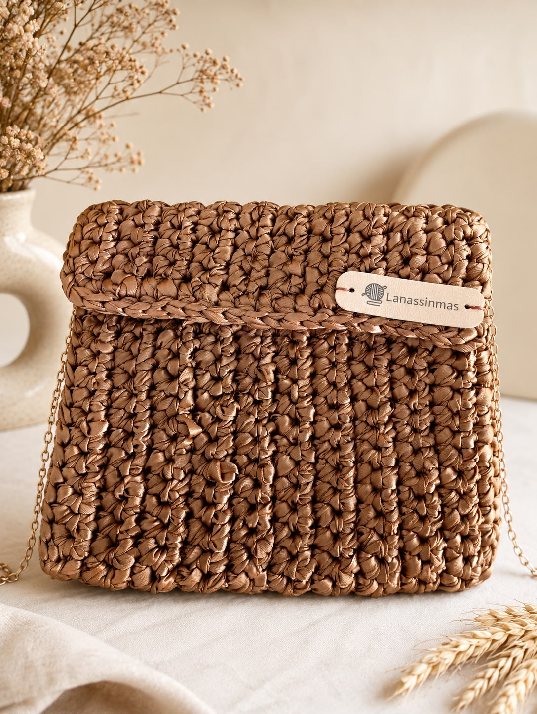 Bolso Modelo Bronce Botánico