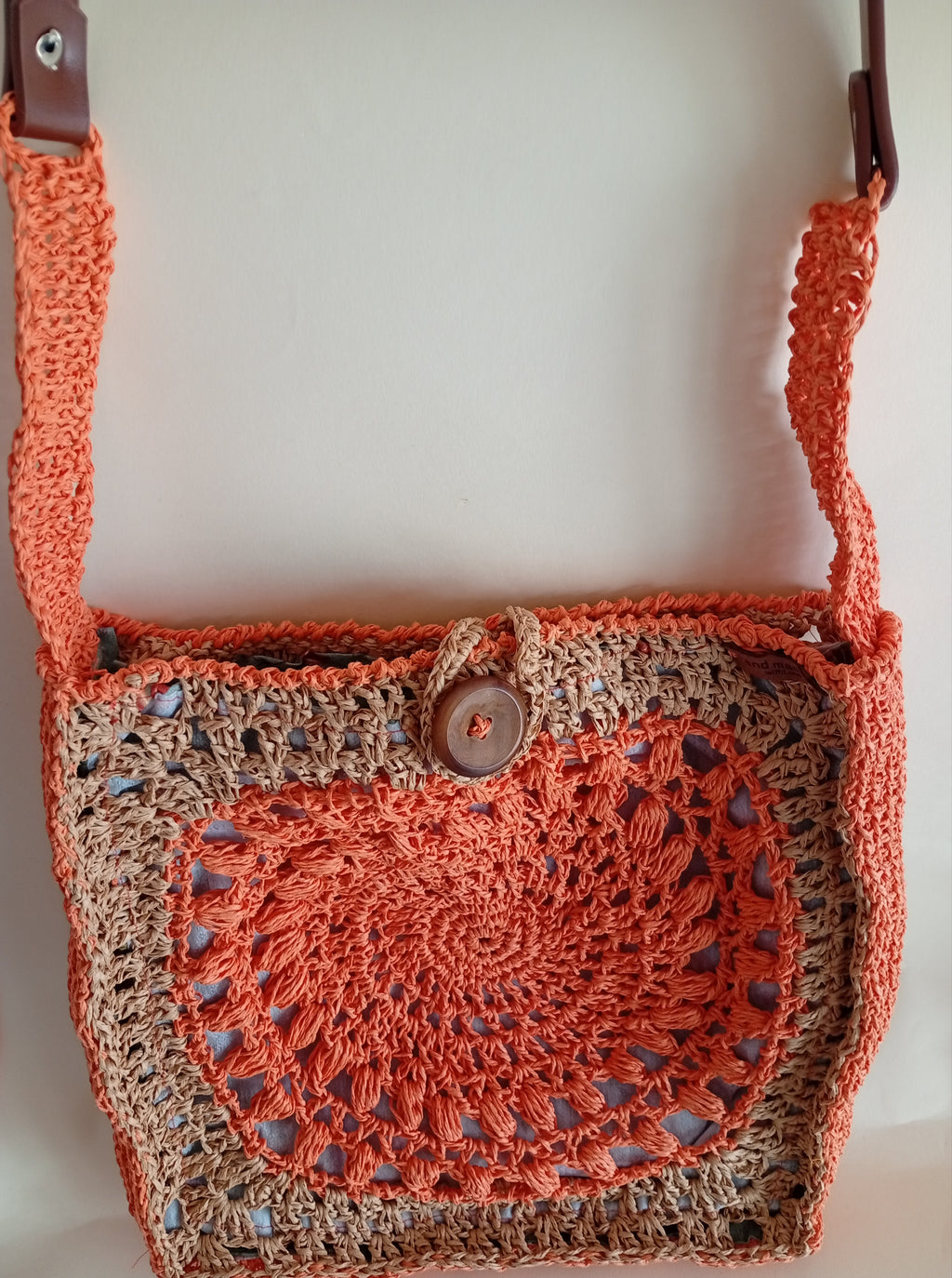 Bolso rafia bandolera