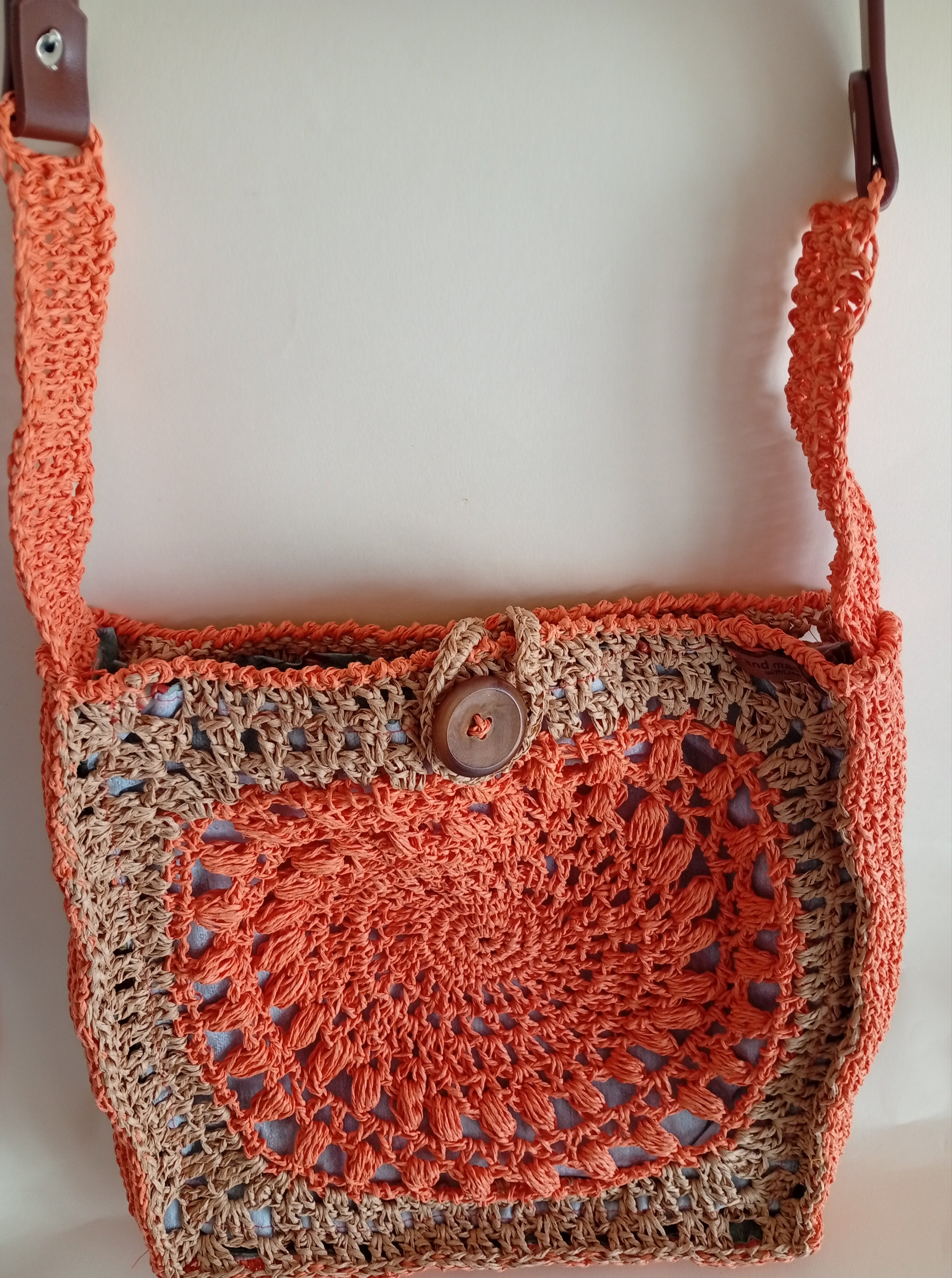 Bolso rafia bandolera