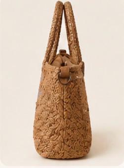 Bolso flores crochet